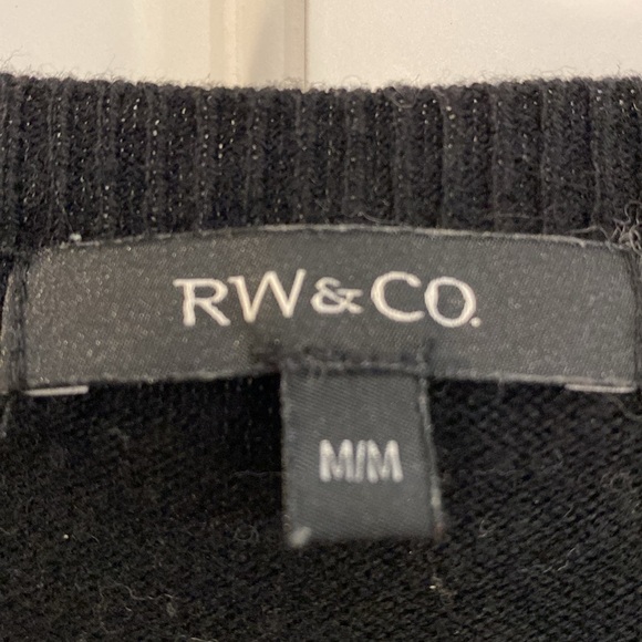 RW&CO soft knit sweater. Black. Medium. Good condition. Smoke free home. - Picture 2 of 3